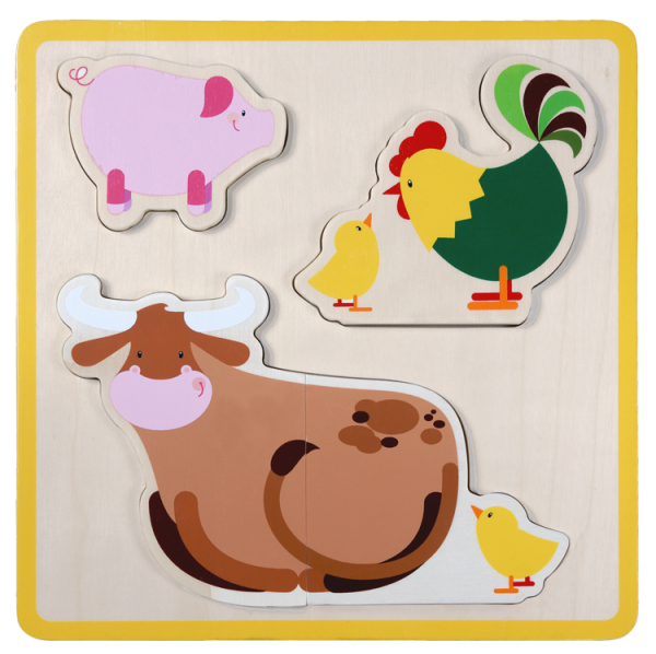 Einlegepuzzle ""Bauernhof"",""